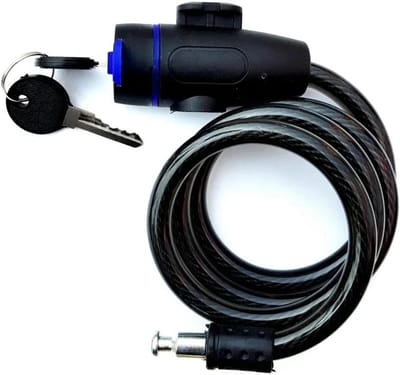Motorfiets Kettingslot - Motorhangslot Beveiliging - Motorfiets Beveiligen - Uniek Slotcilinderontwerp - 10 x 10 x 10 mm - Zwart