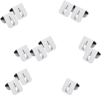Dailygoods- Raamhaken Zelfklevend - Set van 12 - Metalen Haken - Voor Lichtkettingen - Decoratieve Houder - 3,5 cm x 3 cm - Decoratiehaken