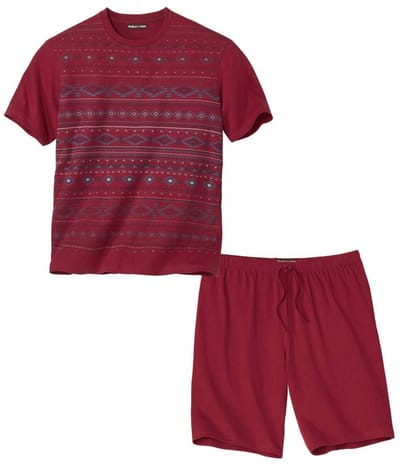 ATLAS FOR MEN - Zomerpyjama met micromotieven - Heren - Verkrijgbaar in grote maten - M