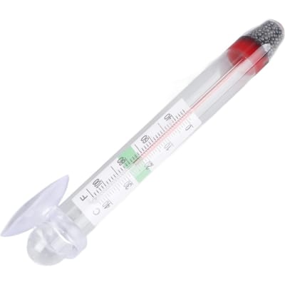 Zwemmende Aquarium Thermometer Transparante Aquarium Thermometer Glazen Vis Tank Thermometer white