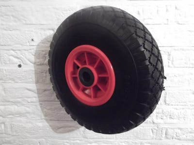 anti lek wiel 3.00-4, asgatdiam.20mm, voor steekwagen, bolderkar etc.