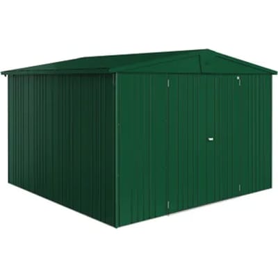 Biohort Metalen Tuinhuis Europa - Donkergroen - 316x300cm - Dubbele Deur