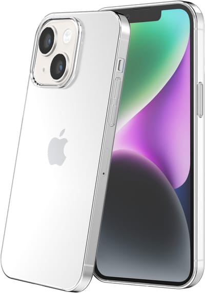 Smartphonica Telefoonhoesje Geschikt voor iPhone 14 Transparant Siliconen - Doorzichtig Clear Case Back Cover geschikt voor iPhone 14
