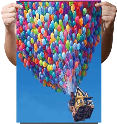 Diamond Painting - Inne Serie - 30x40 cm - Krajobraz - Balony