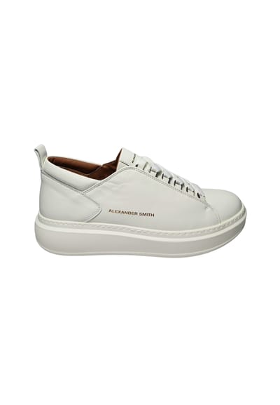 asbbwym-2311-twt Alexander Smith Wit leder voor heren