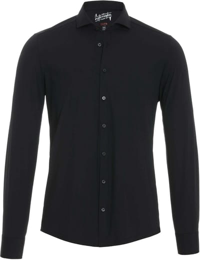 Pure H.Tico The Functional Shirt Zwart - Maat 45 - Heren - Overhemden Formeel