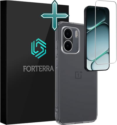 Hoesje Met Screenprotector - Geschikt voor OnePlus 15R - Sterk & Shockproof - Telefoon Hoes - Back Cover - Siliconen Case - Transparant