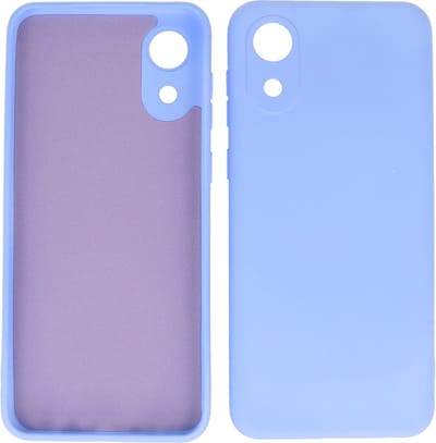 Hoesje Geschikt voor Samsung Galaxy A03 Core - Fashion Telefoonhoesje Backcover - Siliconen Hoesje - Paars