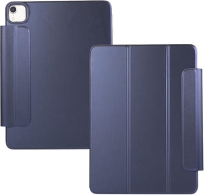 Lunso Geschikt voor iPad Air 13 inch (2024/2025) - Tri-Fold Bookcase hoes - Donkerblauw