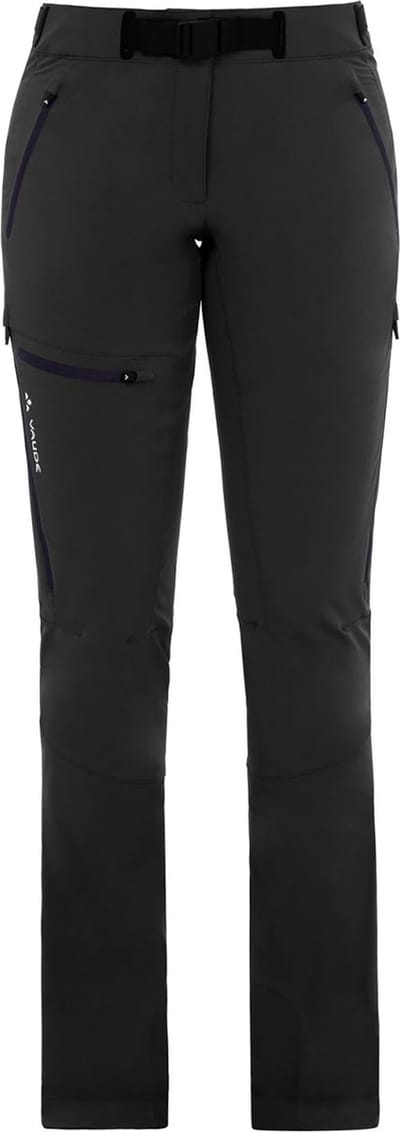 Vaude Badile Pants II - Softshellbroek - Dames Black / Black EU 40