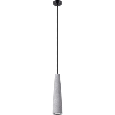 Sollux Lighting Plafondlamp Electra - GU10 - grijs - concreet - 8x8x125cm