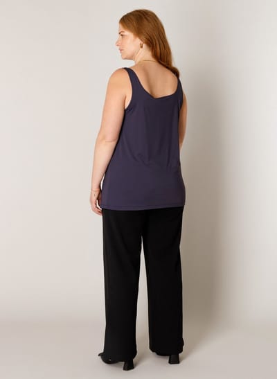 BASE LEVEL CURVY Yanne Tops - Dark Blue - maat 0(46)