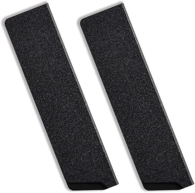 Rectangulaire mesbeschermer van zwart plastic - 2 stuks voor veilig opbergen van messen, snijgereedschap en keukenaccessoires