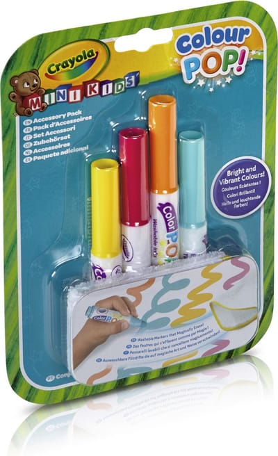 Crayola - Mini Kids - Hobbypakket - Colorpop Stiften Voor Kinderen - Afwasbare Kleurmat Navulling