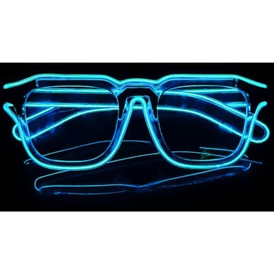 Draadloze EL lichtgevende bril disco lichtgevende LED online beroemdheid zonnebril pixel KTV bar sfeer concert flits Pink