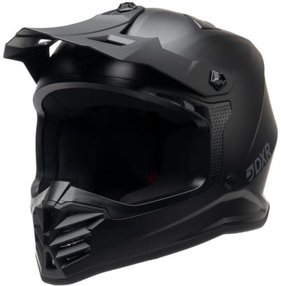 MOTOBLOUZ HAWK KIND Crosshelm - ECE 22.06 Goedgekeurd - Helm voor Motor, Scooter, Brommer - Motor Crosshelm - Zwart - L