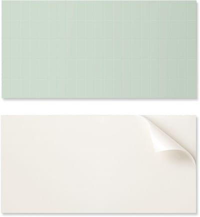 Zelfklevend decoratief element van vinyl voor thuis, rechthoekige rastertegels van 100x50 cm.