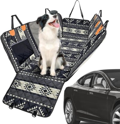 Honden Autostoelhoes - Beschermhoes Auto - Reizen met Huisdier - Waterdicht Antislip - 147x137cm - Zwart