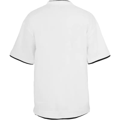 Urban Classics - Contrast Tall Heren T-shirt - 5XL - Wit/Zwart