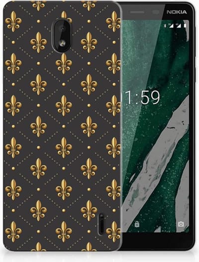 Nokia 1 Plus TPU bumper Franse Lelie