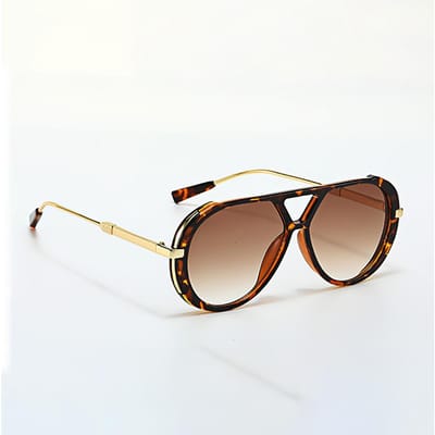 Nouveaux Lunettes de Soleil Style Mode pour Femmes Lunettes Femmes Verres Dégradés Marron Lunettes Décoratives Lunettes Femmes