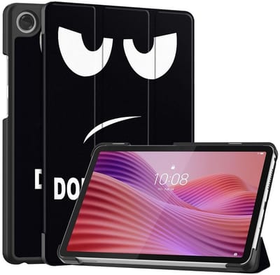 Tablet Hoes Geschikt voor Lenovo Tab One | Book Case met Standaard | Kunstlederen Beschermhoes | Tri-fold | Don't Touch