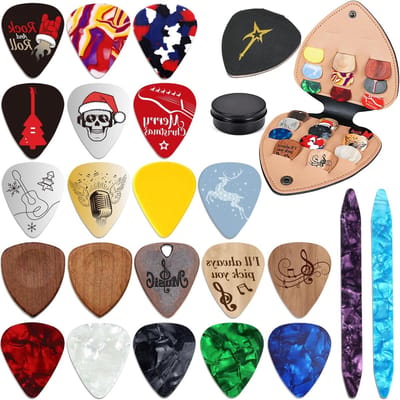 Adventskalender met Gitaarpicks, Perfecte Kerstcadeaus voor Muziekliefhebbers, Countdown naar Kerst voor Gitaar, Bas en Ukulele Spelers