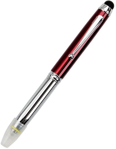 Dailygoods - Led-pennenzaklamp - Multifunctionele balpen met licht - Zwart - 3-in-1 balpen voor verpleegkundigen - Ideaal voor artsen - Blauw