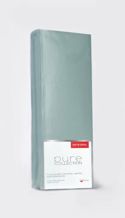 Detexpol Pure Katoenen Satiné Hoeslaken 140x200 cm - Mintgroen