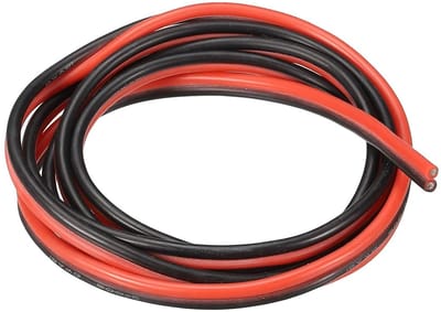 Elektrische Draad - Siliconen Kabel - Model Bedrading - Hoge Temperatuur Bestendig - 1 meter - Rood Zwart