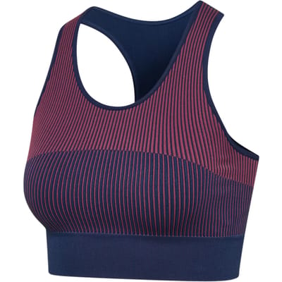 Hummel Dames Tanktop Zonder beugel Ronde hals Strepenstructuur Training
