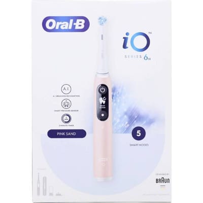ORAL-B iO Series 6 Roze - Elektrische tandenborstel - Slimme detectie Tandvleesverzorging 3D Reiniging