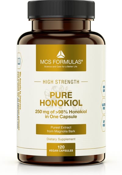 Honokiol Pure - 250 mg Vegan capsule - Magnolia extract - High Purity >98% Honokiol