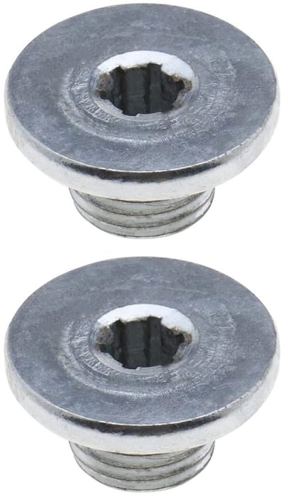 Dailygoods- Olieafvoerplug 2 Stuks - M14 x 1,5 - Torx Bevestiging - Geschikt voor Vauxhall/Buick/Chevrolet - Voorkomt Olielekkage - Verhoogt Motorlevensduur - Carterplug