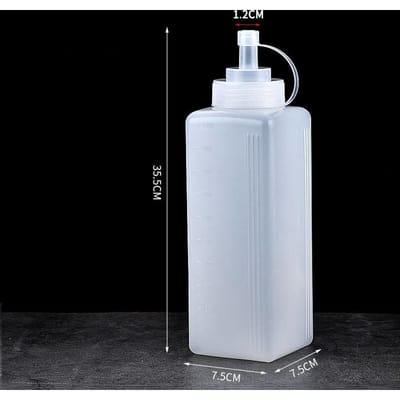 450-1000ml Knijpfles voor Condimenten met Deksel plastic knijpfles Jam Saladedressing Bewaar Dispenser Keukenaccessoires