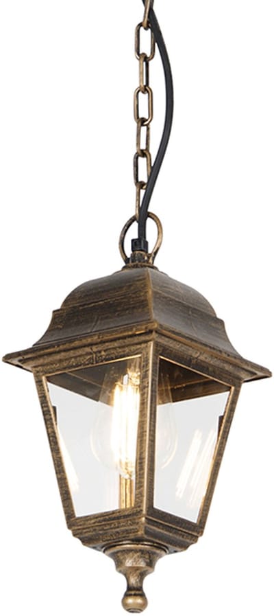 QAZQA capital - Klassieke Hanglamp voor buiten - 1 lichts - L 150 mm - Goud/messing - Buitenverlichting