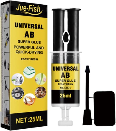 TLVX Super Sterke Universele 2-Componenten Epoxylijm 25ml / Geschikt voor Glas / Metaal / Steen / Keramiek / Plastic / Kunststof / Acryl / Hout / Rubber / Transparant / Inclusief Mengbakje en Spatel