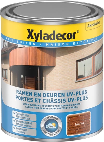 Xyladecor - Ramen & Deuren Uv-Plus - Teak - 0,75 L