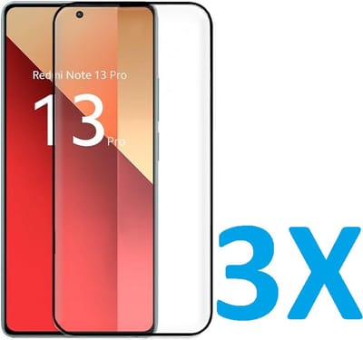 Volledige dekking Screenprotector Glas - Tempered Glass Screen Protector Geschikt voor: Xiaomi 13 Pro - 3x