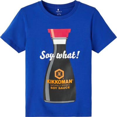 Name it t-shirt jongens - blauw - NKMfuze - maat 122/128