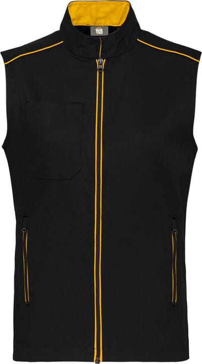 WK. Designed To Work Gilet Day To Day WK6148 - Black / Yellow - 3XL