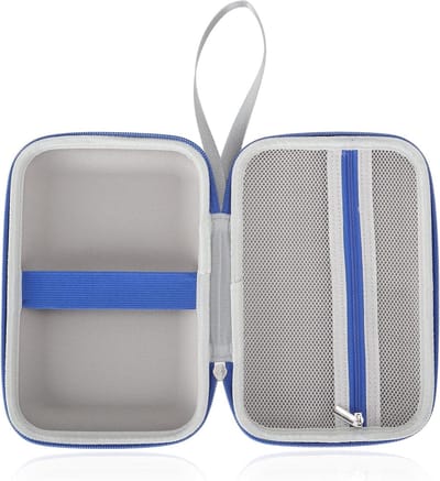 Draagbare Opbergcase voor Super Blocks Spellen, Beschermende Houder met Elastische Band, Mesh Vakken en Organizer voor Speelblokken