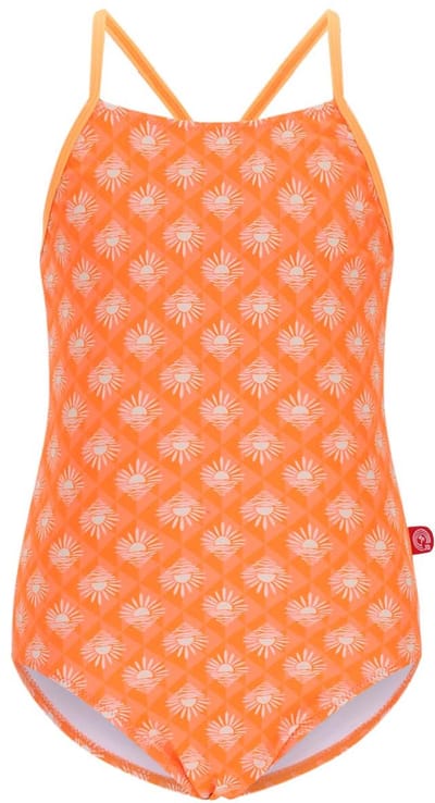 Just Beach J602-5018 Meisjes Badpak oranje Maat 110-116