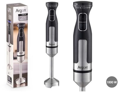 Argon Staafmixer RVS / Zwart - 1000 W