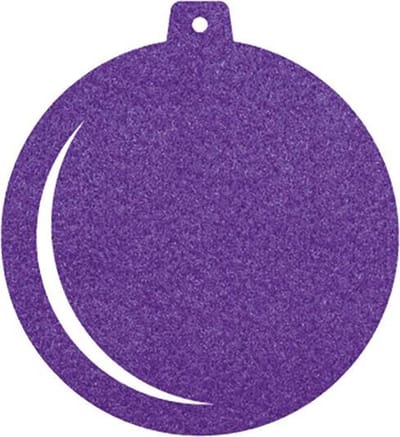 Kerstbal vilt onderzetters - Paars - 6 stuks - ø 10 cm - Kerst onderzetter - Tafeldecoratie - Glas onderzetter - Cadeau - Woondecoratie - Tafelbescherming - Onderzetters voor glazen - Kerst tafelen - Woonaccessoires - Tafelaccessoires