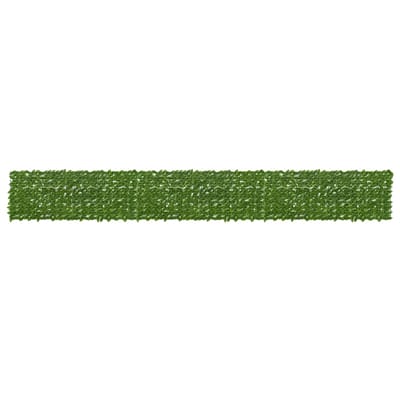 vidaXL - Balkonscherm - met - bladeren - Groen - en - Geel - 600 - x - 75 - cm