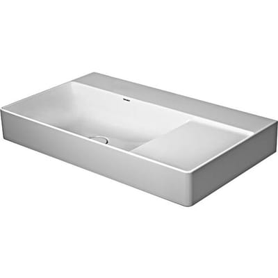 Duravit DuraSquare washbasin asymmetrical without tap hole 80 x 47 cm, basin left 2348800070