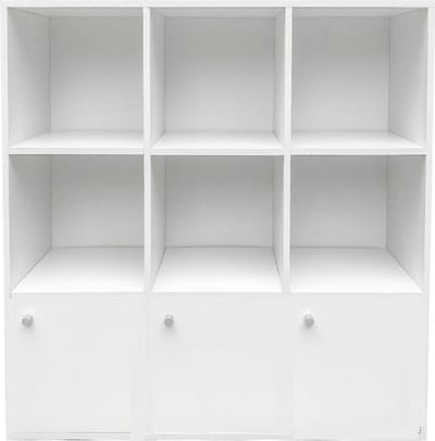 Vakkenkast Vakkie 9 vakken opbergkast - boekenkast - wandkast - wit