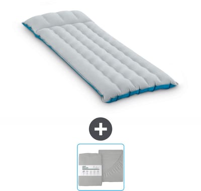 Intex Campingmat - 1-Persoons - 67 x 184 x 17 cm - Blauw - Inclusief en Hoeslaken