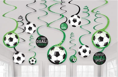 Amscan Feestdecoratie Swirl Goal Getter 12 Stuks